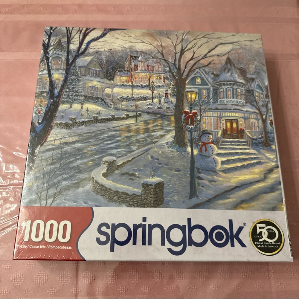 Springbok thousand piece landscape puzzle cold winter’s night 24“ x 30“